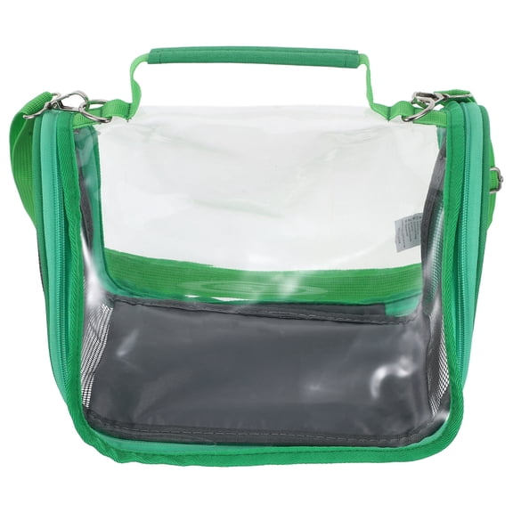 OUNONA Plastic Bird Travel Cage Green for Home Use Easy to Clean and Portable