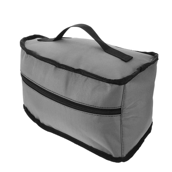 OUNONA Grey Portable Steam Iron Storage Bag with Zipper Closure Travel Case for Garment Steamer and Easy Carry