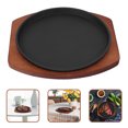 thumbnail image 1 of OUNONA 1Pc Large Cast Iron Griddle Pan Light Brown for Stovetop Induction and Outdoor Use, 1 of 6