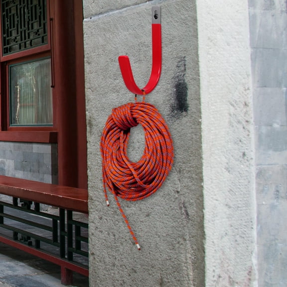 OUNONA 1 Set Heavy Duty Wall Hooks Metal Screw On Hooks Garage Wall Mount Hooks For Hanging Wall Storage Hooks Wall Mount Storage Hook