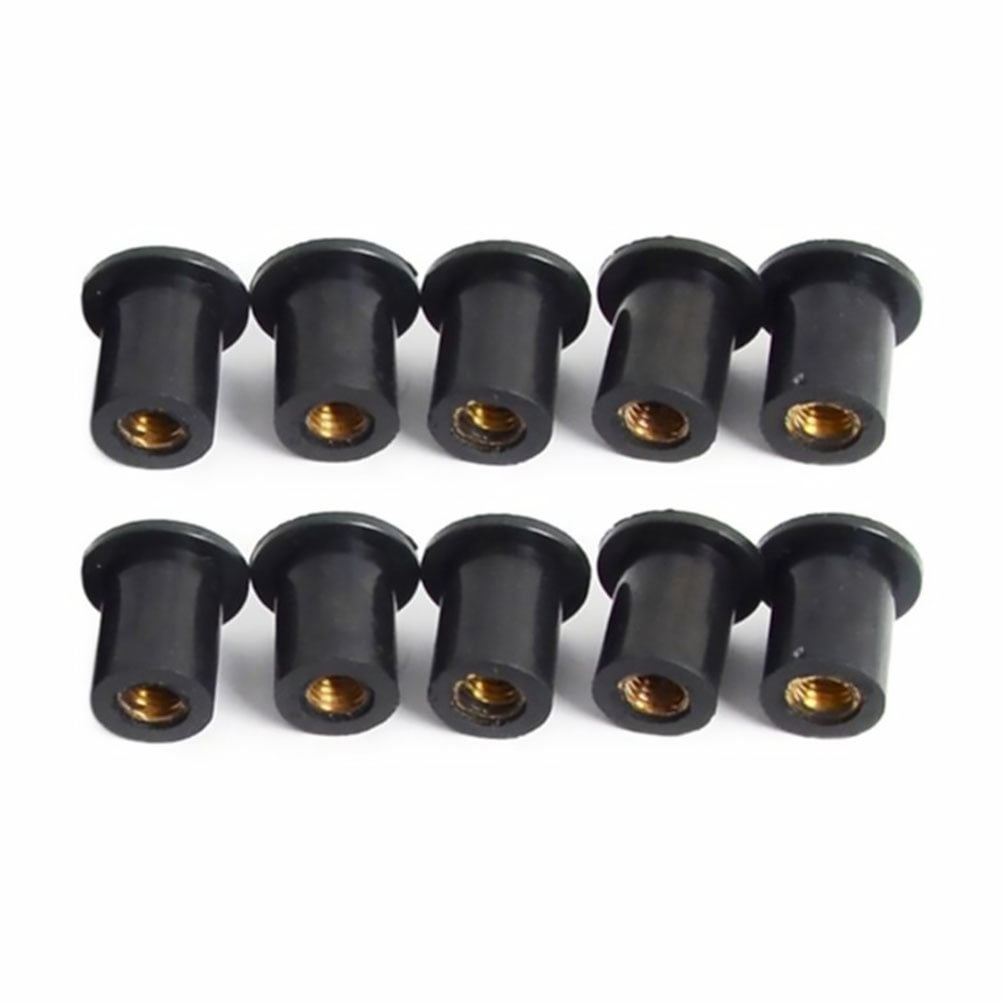 OUNONA HOMEMAXS 20 Pcs Motorcycle Fairing Fastener Barn Door Track Bracket Black