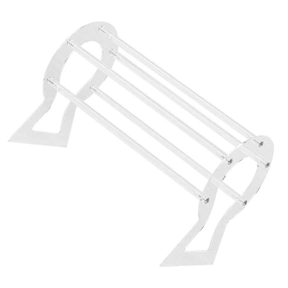 OUNONA  Hair Accessories Stand Hairband Rack Holder Head Sparkle Miss White