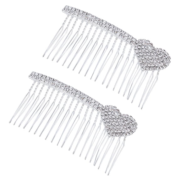 OUNONA Hair Comb Combs French Bridal Accessories Side Wedding Decoration Beauty Veil Rhinestone Woman Hairpin Decorative Updo