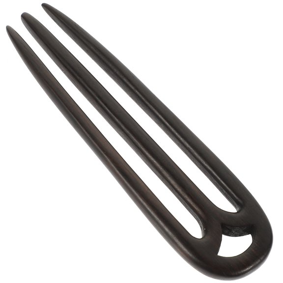 OUNONA Hair Sticks Women Black Sandalwood 1Pack