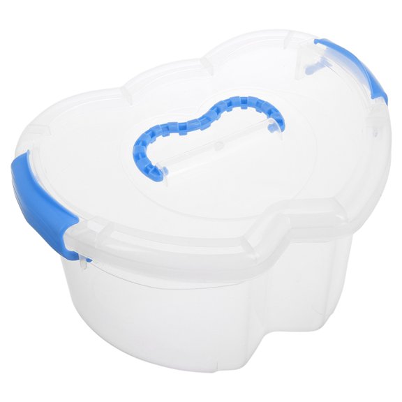 OUNONA  Hand-crafted Jewelry Clear Storage Bins with Lids Toy Box Child