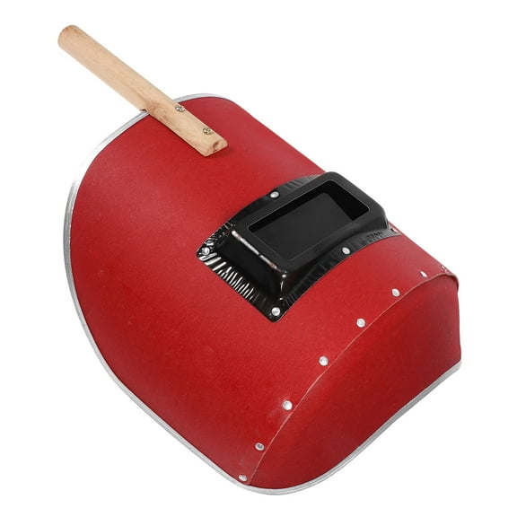 OUNONA Handheld Dark Red Welding Face Protector with Ergonomic Lightweight Design for Safety