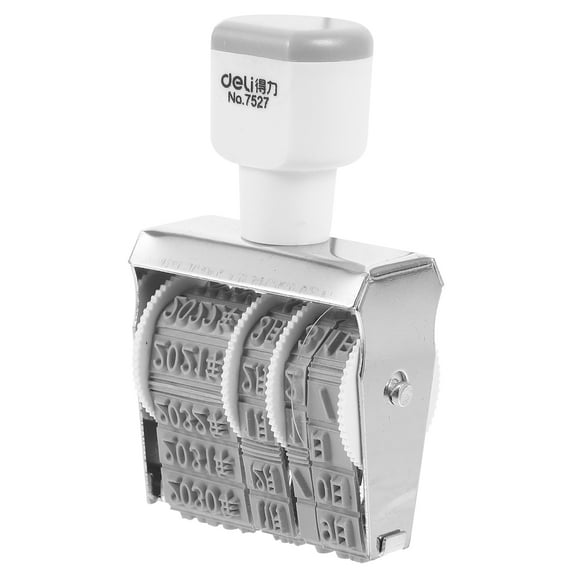 OUNONA Handheld Date Stamp Rolling Date Stamper Portable Multi-use Date Marking Tool for Office and Home Use