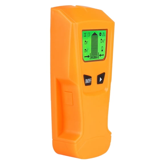 OUNONA Handheld Metal Electric Wire Detector 3-in-1 Multi Scanner Wall Scanner Detector Metal Sensor Studs Voltage Live Wire Detector (Orange)
