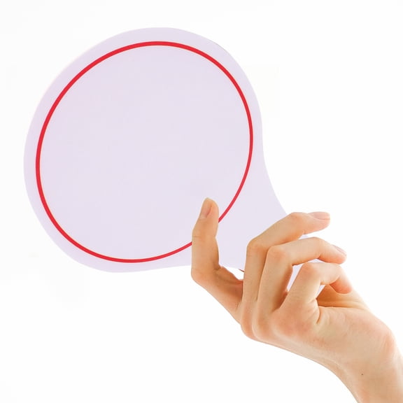 OUNONA 8Pcs Blank Scoreboards Handheld Scoreboards Dry Erase Answer Paddles Writable Paddles