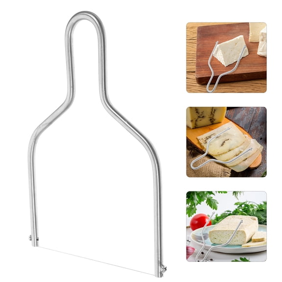 OUNONA Handheld Toast Slicer Stainless Steel Cheese Cutter Butter Wire Cutter