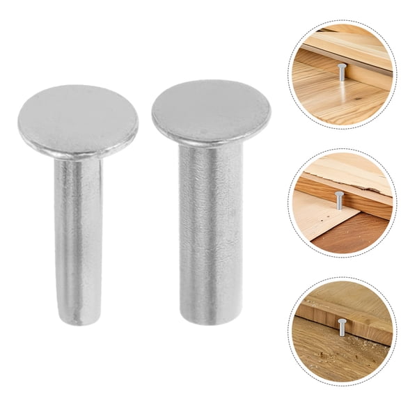OUNONA 14 Pairs Plated Cutlery Rivets Material for Handle Repair and Easy Fixing