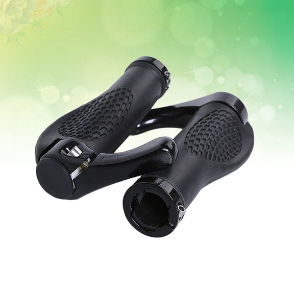 OUNONA Handlebar Mountain Bike Handlebar Aluminum Alloy Lock Handle Sleeve Dead Fly Skid Handle Rubber Cover (Black)