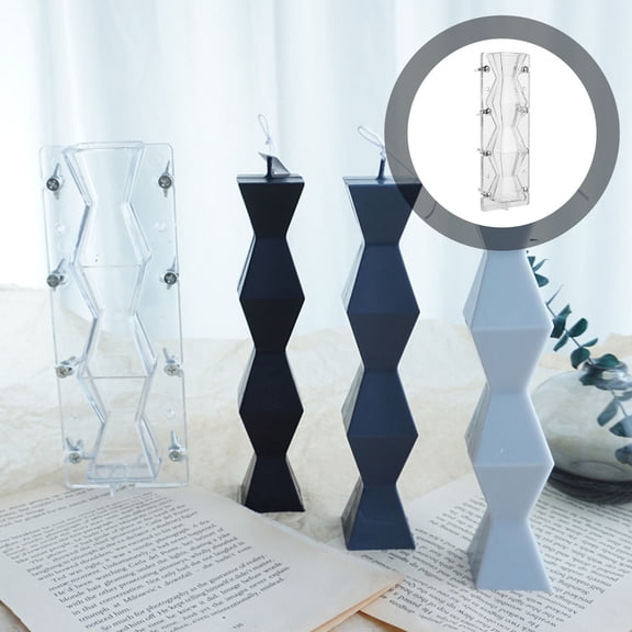 OUNONA Handmade Craft Mould Plastic Casting Mold Labels Candle Making