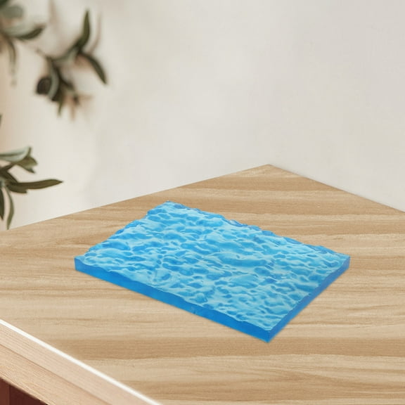 OUNONA Handmade Scene Base Cartoon Character Base Resin Scene Accessories Miniature Ocean-Themed Ornaments Resin Diorama Bases