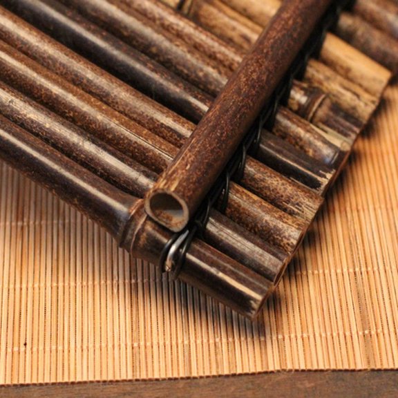 OUNONA Dark Brown Bamboo Placemat and Tea Cup Coaster Mat, Durable Eco-Friendly Table Protector, 1 Piece