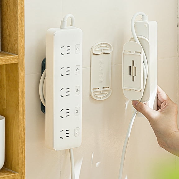 OUNONA Hang Socket Holder for Wall Wall-mounted Cable Organizer