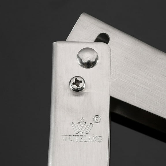 OUNONA  Hanging Holders Stainless Steel Bracket Folding Support Shelf Wall