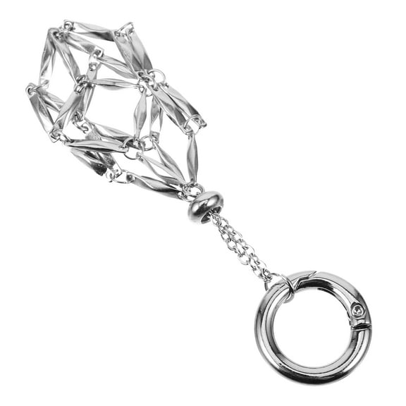 OUNONA Hanging Pendant Handbag Charms Ring Keychain Lanyard