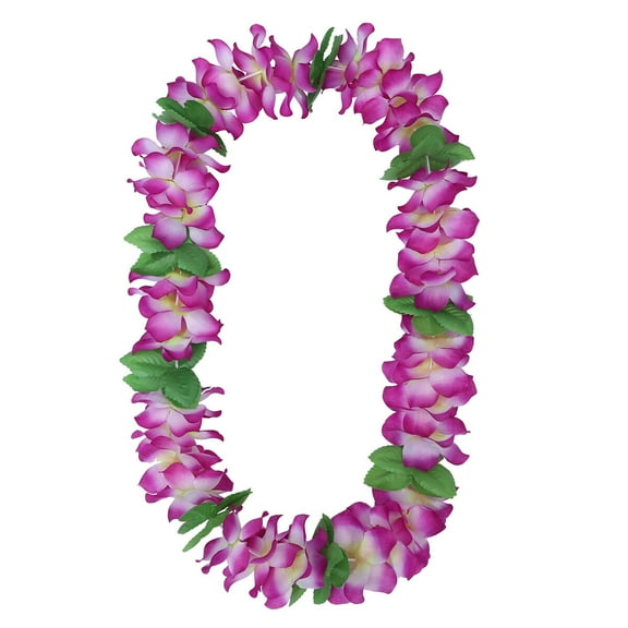 OUNONA Hawaiian Artificial Flower Garland for Hula Dance, Tropical Hawaii Party Decoration, 120cm Circumference, Vibrant Colors