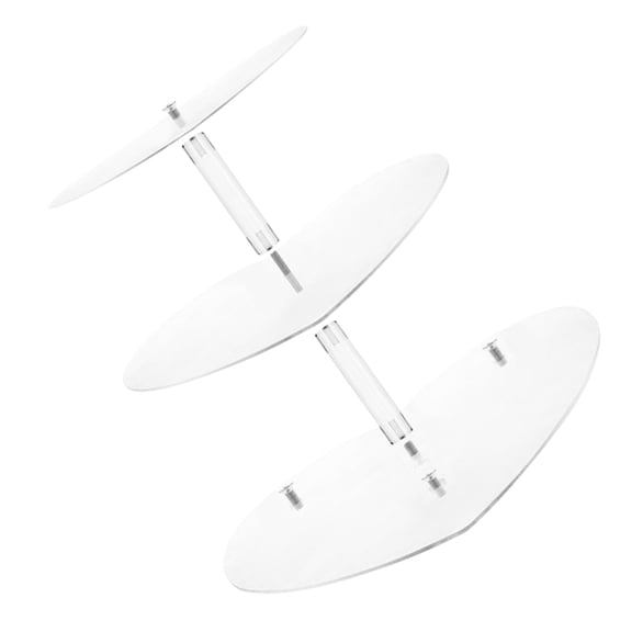 OUNONA Heart 3 Tier Acrylic Cupcake Stand Love Shaped Rack Cake Riser Holder Clear Tiered Tray Birthday Cake Tower For Dessert Tables Perfume Tea Parties Chocolate Fruit