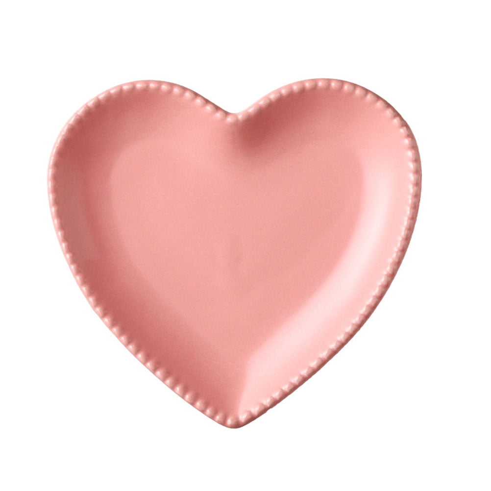 OUNONA Heart Plates Plate Ceramic Serving Shaped Tray