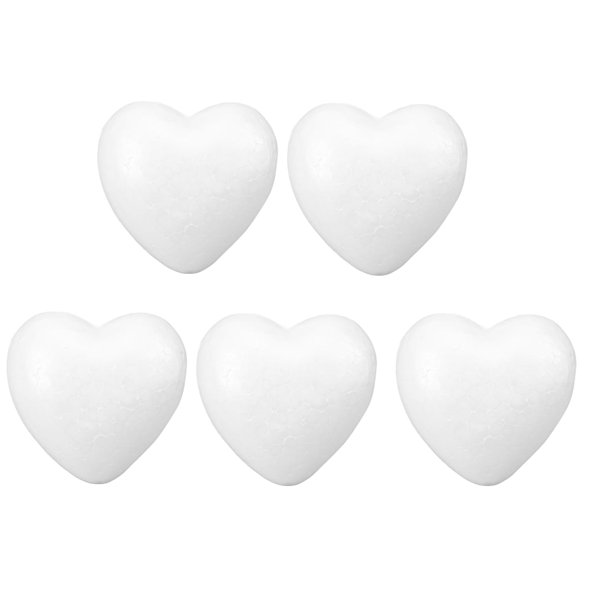 OUNONA Hearts Heart Balls Polystyrene Shapes Crafts Flower Diy
