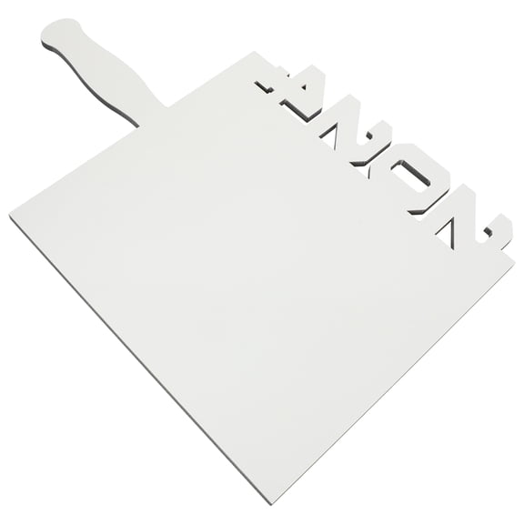 OUNONA 2024 Graduation Sublimation Blank Picture Frame Fan DIY Decorative Table Decor White Density Board