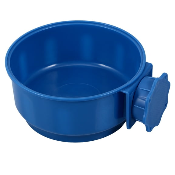 OUNONA Heated Pet Bowl Hanging Bowl for Dog Crate Bowl Water and Feed Bowl for Pet Dog Cat Puppy (Dark Blue)