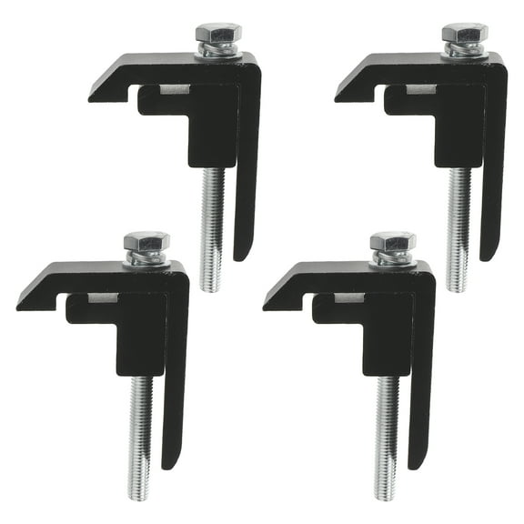 OUNONA Heavy Duty Aluminum Truck Clamps for Utility Track Mounts, Camper Shell Topper, and Truck Bed Cover Accessories