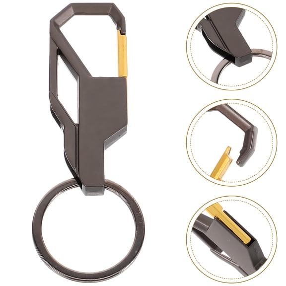 OUNONA Heavy Duty Keychain Clip Zinc Alloy Fashionable and Secure