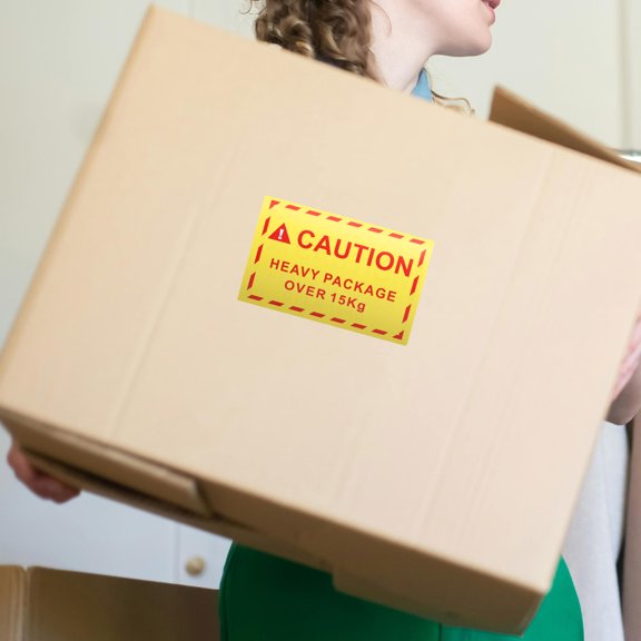 OUNONA Heavy Duty Caution Labels with High Adhesion for Shipping Packages and Logistics Use