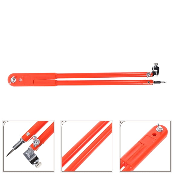 OUNONA Heavy Duty Circle Maker and Professional Drafting Compass with Multifunctional Ruler for Precise Woodworking and Crafting