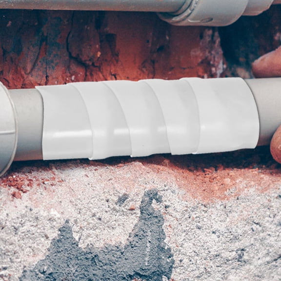 OUNONA Heavy Duty Duct Tape for Outdoor Use White Rubberized Repair Tape with Weather Resistant Seal
