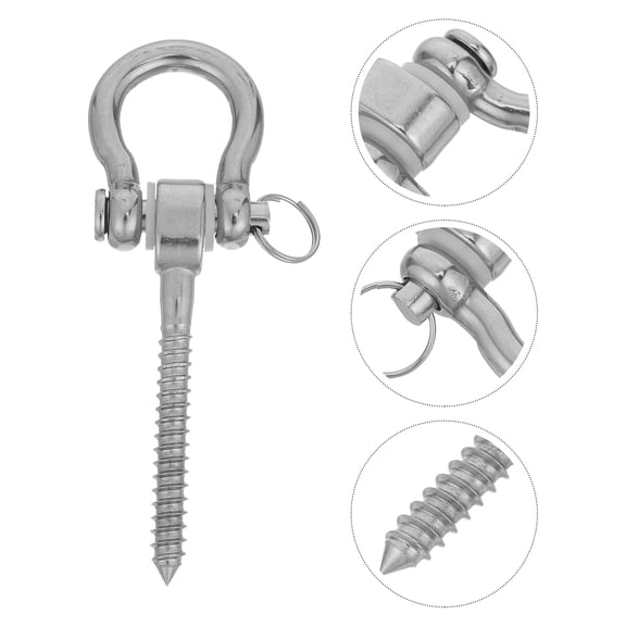 OUNONA Heavy Duty Stainless Steel Hammock Hanging Hook, Swing Hanger for Outdoor Patio, Garden, Camping Use