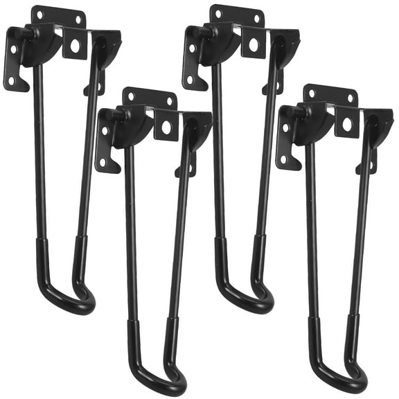 OUNONA Heavy Duty Metal Folding Table Legs Set - Foldable Furniture Leg Brackets for Household Tables, 1 Set
