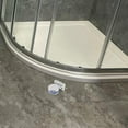 thumbnail image 1 of OUNONA Heavy Duty Single Side 180-Degree Frameless Glass Door Hinge Replacement Metal Shower Door Hinge Round Glass Fastening Hinge, 1 of 8