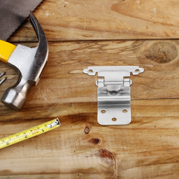 OUNONA Heavy Duty Small Closing Hinge for Kitchen Electrical Cabinets Doors 1 Set Spring Loaded Hinge