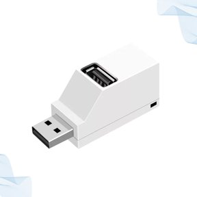 OUNONA High Performance USB Splitter with 3 Ports White Suitable for USB Mouse Keyboard