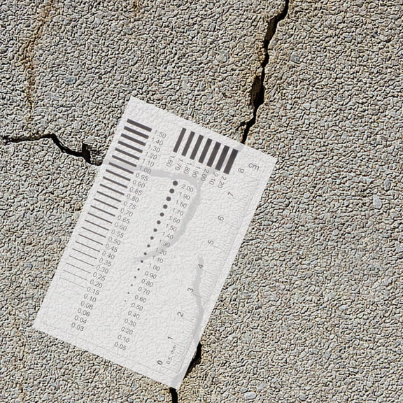 OUNONA High Precision Transparent Plastic Film Ruler for Diameter Crack and Scratch Flaw Detection Measurement