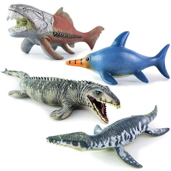 OUNONA High Simulation Mosasaur Animal Model Marine Organism Decoration for Children Playing