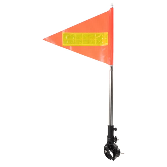 OUNONA High Visibility Reflective Triangle Warning Flag for Golf Carts Wheelchairs and Bikes