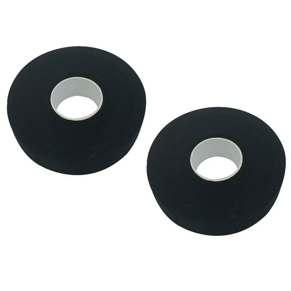 OUNONA Sticky Hockey Tape Black Full Adhesive for Enhanced Grip 2Pcs
