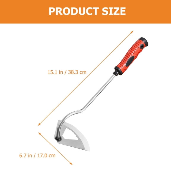 NUOLUX Garden Hoe Manganese Steel Loosening Soil Farm Work 1Pack