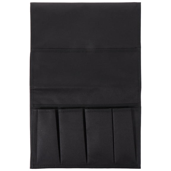 OUNONA Holder Bedside Storage Bag Layered Storage Pouch Office 97x32.5x1.2cm Black