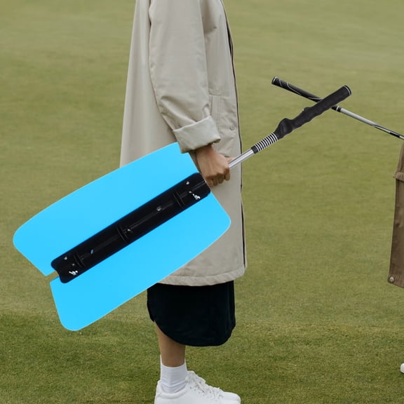OUNONA Golf Swing Trainer for Home Use with Adjustable Power Resistance and Wind Settings for Improved Practice