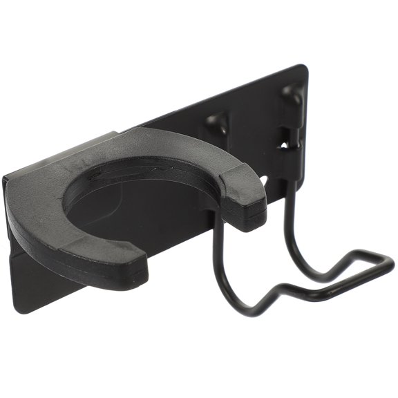 OUNONA Black Metal Wall Mounted Microphone Holder Rack for Home Studio with Practical Design
