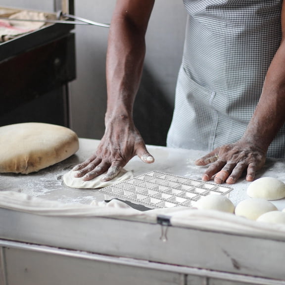 OUNONA Household Aluminum Aluminum Dough Mold Tray for Making Dumplings and Ravioli