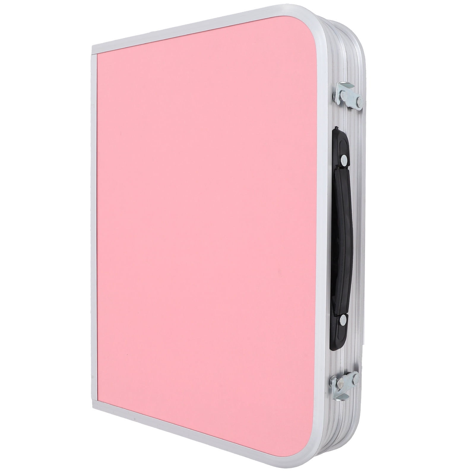 Pink Stainless Steel Foldable Lap Desk with Loop Legs