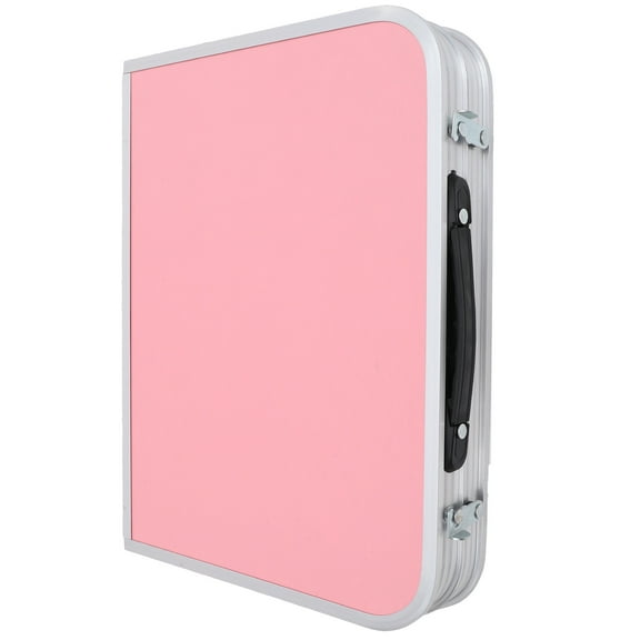 OUNONA Household Foldable Table Convenient Bed Table Portable Bed Desk Camping Metal Desk