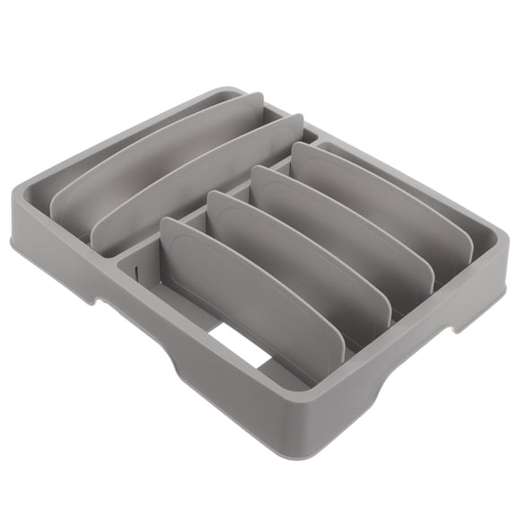 OUNONA Household Multi-grid Cutlery Organizer Silverware Arrangement Box Plastic Utensil Tray